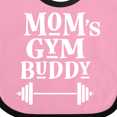 thumbnail image 4 of Inktastic Mom's Gym Buddy Fitness Workout Boys or Girls Baby Bib, 4 of 4