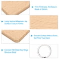 thumbnail image 3 of Uxcell Rounded Square Wooden Keychain Blanks, Unfinished Wooden Blanks for DIY Gift Crafts, Wood Color 10 Pcs, 3 of 6