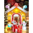 thumbnail image 7 of Kalolary 10FT Christmas Inflatables Arch for Outdoor Decoration, Xmas Gingerbread Man Snowman Blow Up Yard Decorations with Built-in LED Lights for Garden Lawn Outdoor Yard Winter Holiday Supplies, 7 of 7
