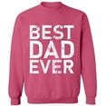 thumbnail image 2 of OXI Crewneck Sweatshirt - Best Dad Ever,Basic Casual Sweatshirts for Men's and Women Fleece Sweatshirt Long Sleeve- Safety Pink Medium, 2 of 2