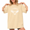 apricot-1, variant on Women's Moon Bird Graphic Tee Mystical Distressed Short Sleeve Top Celestial Casual Everyday Wear
