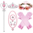 thumbnail image 1 of Disfraz de princesa Peach para niños, vestido de juego de rol de película de dibujos animados, vestidos rosas, trajes de fiesta de cumpleaños y Carnaval, novedad de 2023 Fivean unisex, 1 of 2