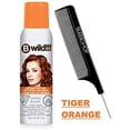 thumbnail image 3 of Jerome Russell B WILD Temporary Hair Color Aerosol Spray, Vibrant Chalk Colors (w/Sleek Steel Pin Tail Comb) Haircolor Dye Hairspray (Tiger Orange), 3 of 3
