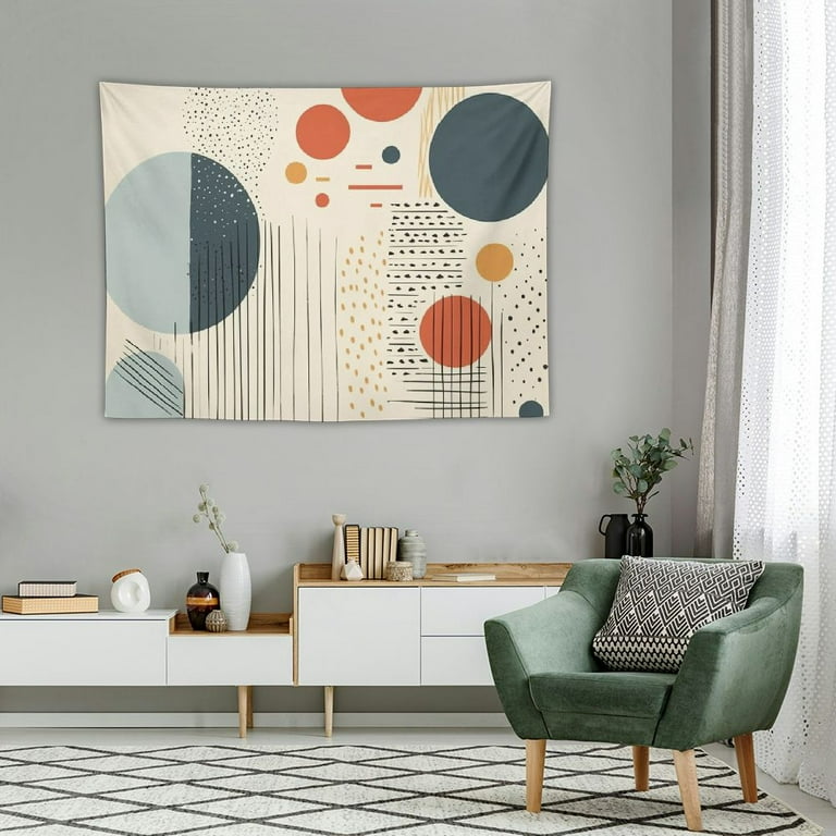 Mid century modern wall tapestry hotsell