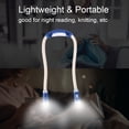 thumbnail image 1 of Luz de Cuello, luz LED Colgante Flexible Lámpara de Lectura de Cuello con batería Lámpara de Manos Libres para Leer Tejer Correr Acampar Reparación (Azul) Ecomeon  no, 1 of 5