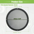 thumbnail image 6 of Unique Bargains 4 Pcs 10" Car Speaker Grills Cover Mesh Round Audio Subwoofer Protector with Mounting Screws Iron Red, 6 of 8