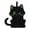 B, variant on Black Cats Shaped Hanging Towel, 6.6"x9.6" Soft and Absorbent Hand Towels for Bathrooms and Kitchens