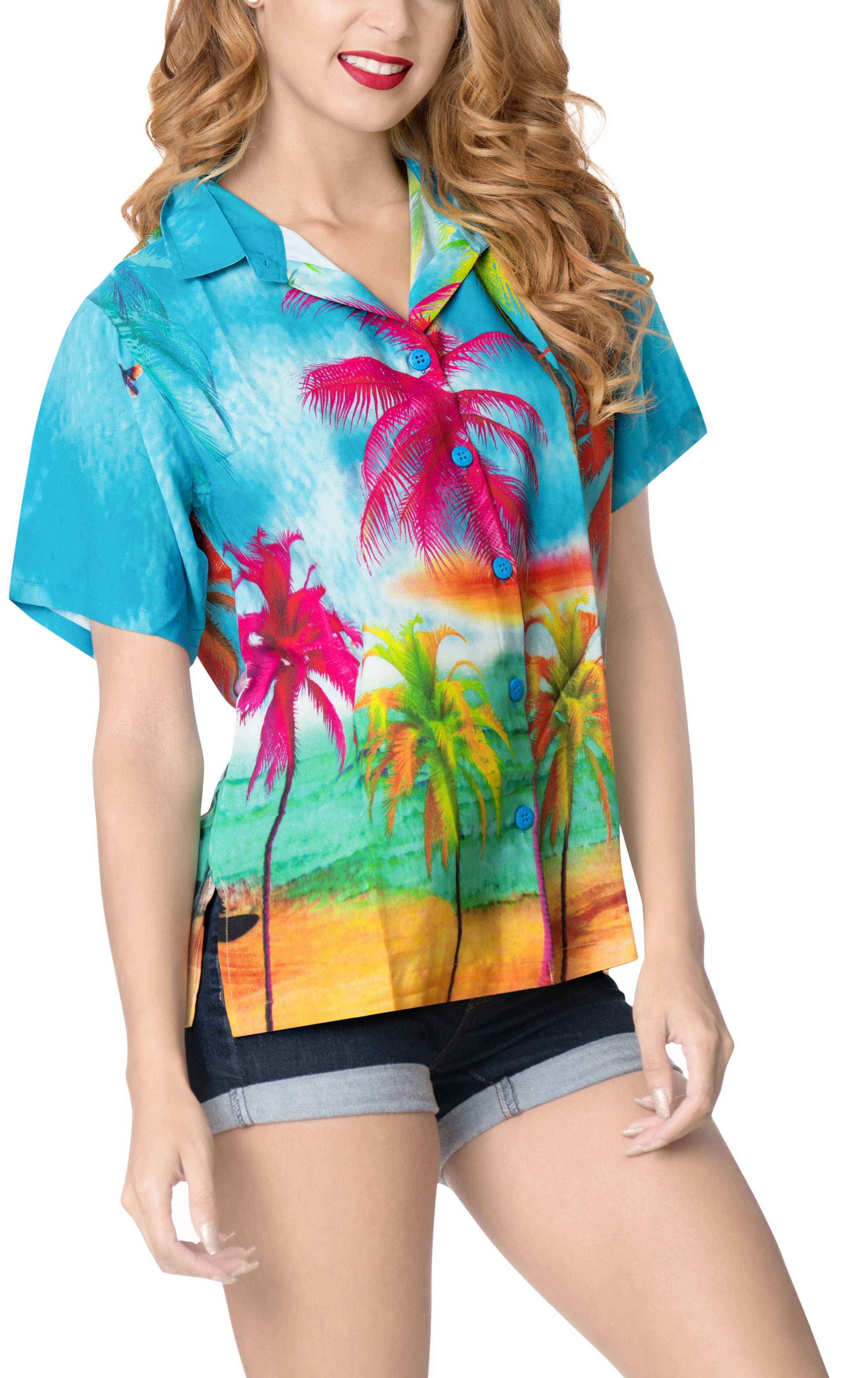 HAPPY BAY Women's Tropical Hawaiian 