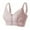 Pink, variant on Censtreet Women's Zip Front Sports Bra Wireless Post-Surgery Bra Active Yoga Sports Bras