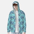 thumbnail image 2 of Kdxio Best Dad Ever Print Women Men Sun Protection UPF 50+ Jackets Zip Up Long Sleeve Hoodie Hiking Lightweight with Pockets, 2 of 7