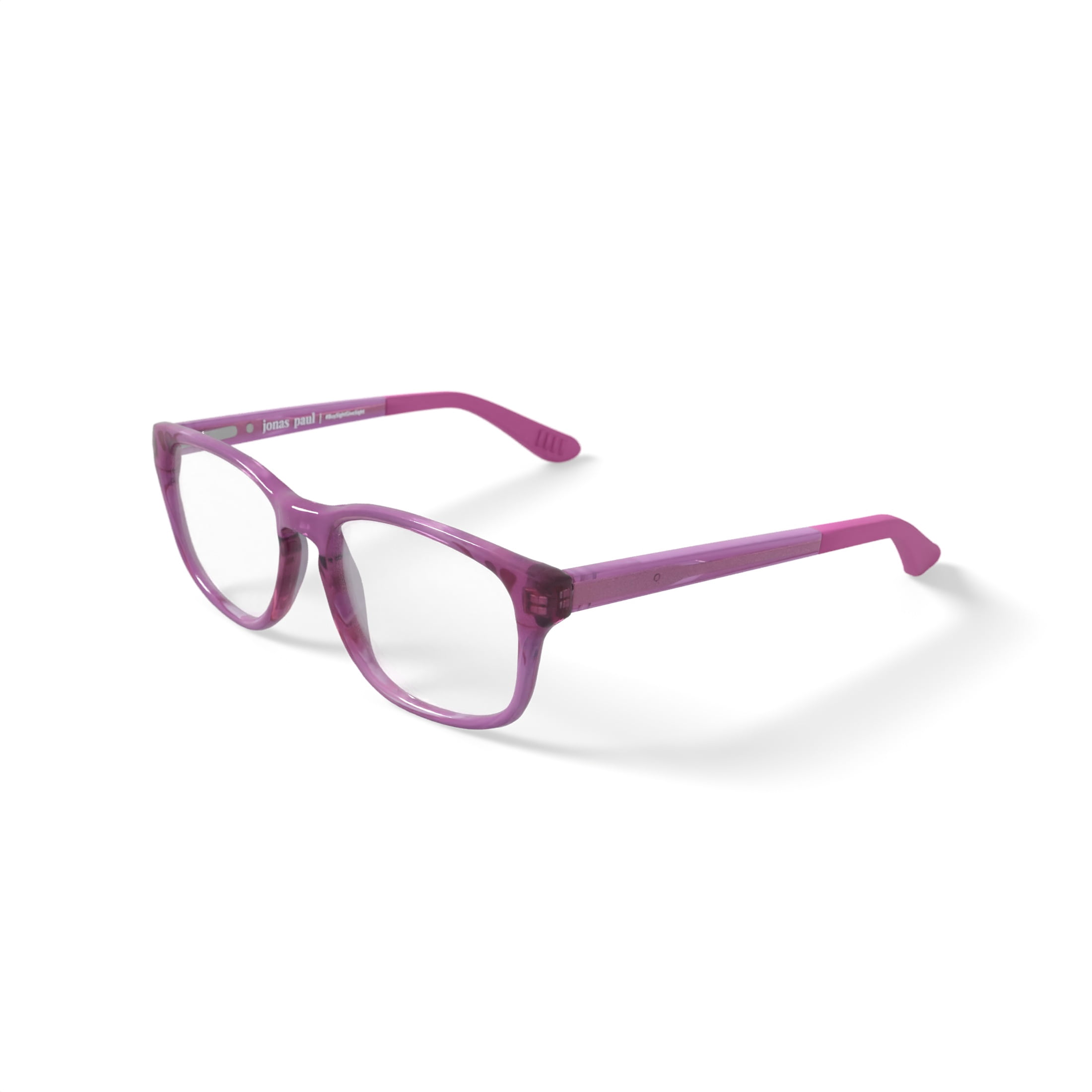 Jonas Paul Youth Ryan/Ruth Round Prescription Eyeglasses with Case, Pink