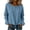 Blue(Womens Tops), variant on Long Sleeve Drawstring Tops for Women Casual Crew Neck Relaxed Fit Pullover Blouse with Cuffed Sleeves