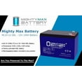 thumbnail image 2 of 12V 10AH GEL F2 Replacement Battery Compatible with Universal UB1210S, Long WP10-12, 2 of 7