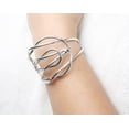 thumbnail image 3 of Sunsoul By Touchstone Indian Bollywood Handcrafted Illustrious Latitude Pattern Stylish Look Designer Jewelry Cuff Bracelet In Silver Tone For Women, 3 of 6