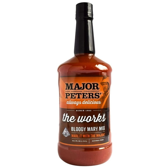 Major Peters the Works Bloody Mary Mix, 1.75 Liter - 6 Per Case
