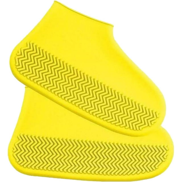 ZOUSSIQI Couvre-Chaussures Imperméables - Chaussures de Pluie en Silicone, Couvre-Chaussures de Pluie Antidérapants Résistants à l'Usure, Couvre-Chaussures Réutilisables Pliables, Super Extensibles Hommes et Femmes CA919-62409