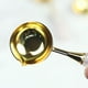 thumbnail image 1 of Cuchara De Lacre Cuchara de fusión anti-calor de cera de sellado con mango de cristal, suministro para manualidades DIY (oro rosa) Likrtyny Libre de BPA, 1 of 6