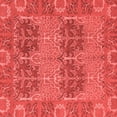 thumbnail image 1 of Ahgly Company Machine Washable Indoor Square Abstract Red Modern Area Rugs, 6' Square, 1 of 4