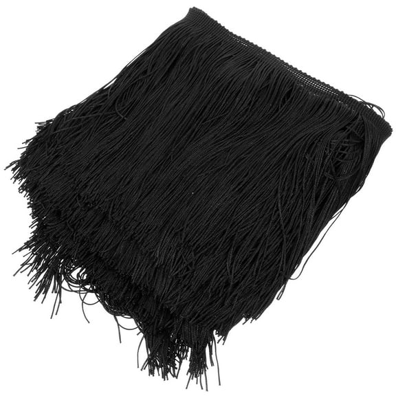 OFFIGAM 1 Roll Decorative Fabric Tassel Black for Handicrafts and Festive Decorations