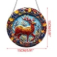 thumbnail image 2 of HOARBOEG New Christmas Acrylic Pendant Ceramic Style Door And Window Pendant, 2 of 7