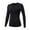 Black, variant on Women Wicking Breathable Long Sleeve Loose Yoga Running Workout Activewear Comfort T-shirt