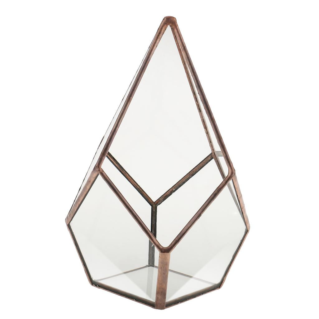 Air Planter Succulent Diamond Glass Geometric Terrarium Box Gift Favor 