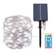 thumbnail image 1 of Guirnalda de luces solares, resistente al agua, alambre de cobre, decoración de cuerdas para jardín, balcón, patio, puerta, patio, boda (luz blanca, 100 luces, 12 metros, control remoto 2025 cuentas d, 1 of 5