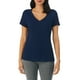thumbnail image 1 of Top de pijama Nautica para mujer, cuello en V, manga corta, algodón, 1 of 6