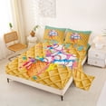 thumbnail image 2 of Castle Fairy Baseball Ice Cream King Sheets 4pcs, Sport Theme Bedding, Pink Blue Yellow,1 Fitted Sheet, 1 Flat Sheet and 2 Pillowcases, 2 of 6