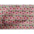 thumbnail image 4 of oneOone Tissu Popeline de Coton Feuilles & Floral Imprimé au Mètre 56 Pouces de Large, 4 of 4
