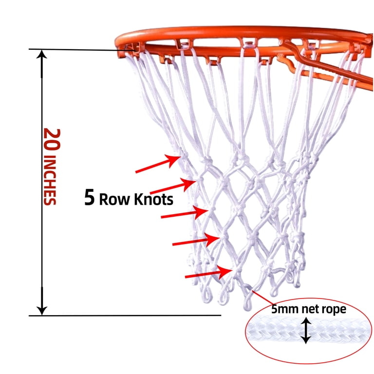 Cyrico 2-Pack Basketball Net Replacement, Heavy Duty photo 4