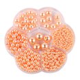 thumbnail image 1 of 1150 cuentas de perlas redondas, perlas de imitación mixtas de color champán, cuentas sueltas pulidas brillantes para decoración de bodas, fiestas, joyería y manualidades (3/4/5/6/8/10/0.472 in), 1 of 5