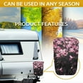 thumbnail image 6 of Yuyamidu Cherry Blossom RV Electric Tongue Jack Cover with Elastic Band Universal Travel Trailer Electric Tongue Protector Sunflower RV Power Tongue Trailer Jack Cover, 6 of 7