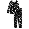 thumbnail image 4 of FKELYI Halloween Bats Long Sleeve Pj Size 3XL Polyester 2 PCS Pajamas for Women Set Leisure Festival Holiday Pajamas for Women, 4 of 5