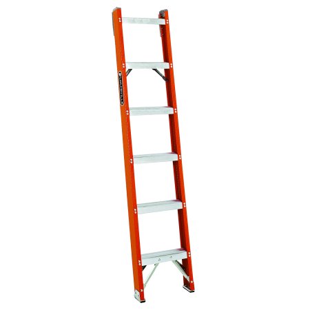 Louisville Ladder FH1006 6 ft. Fiberglass Shelf Ladder, Type IA, 300 Lbs Load