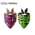 thumbnail image 2 of 2 Pack Bandana d'Halloween Compatible avec Chiens, Bavoirs triangle Foulard pour Animaux Compatible avec Chiens, 2 of 5