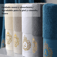 thumbnail image 3 of Toallas Baño Completo Grandes 70*140 + 35*75 Cm Gris oscuro 2 piezas, 3 of 3