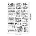 thumbnail image 6 of 1Sheet Coffee Clear Stamps for DIY Scrapbooking Coffee Bean Blessing Words Silicone Clear Stamp Seals for Cards Making Photo Journal Album Decoration, 6 of 8