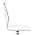 thumbnail image 4 of Impressions Royal Tufted Vanity Chair with 360 Degree Swivel, Button Cushioned Seat with Adjustable Height and Wheelbase (White), 4 of 8