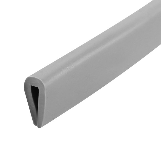 Edge Trim U Seal Grey PVC Plastic U Channel Edge Protector Fit 3/64