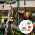 thumbnail image 5 of CIMAXIC 4 Sets Bird Training Toy Set Block Puzzle Toy Bird Swing Toy Colorful Biting Toy,2.95"X2.95"X2.36", 5 of 5