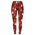 thumbnail image 5 of mgoYE Christmas Leggings for Women Workout High Waisted Stretchy Soft Holiday Patterned Tights Workout Yoga Pants Women's Leggings L, 5 of 6
