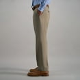 thumbnail image 3 of Men's Haggar® Premium Comfort Straight-Fit Flat-Front Dress Pants Color: Grey Size: 33X32, 3 of 4