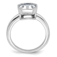 thumbnail image 2 of 14k White Gold Solitaire 3.16ct. Ascher Bezel Moissanite Engagement Ring Size 5.5, 2 of 7