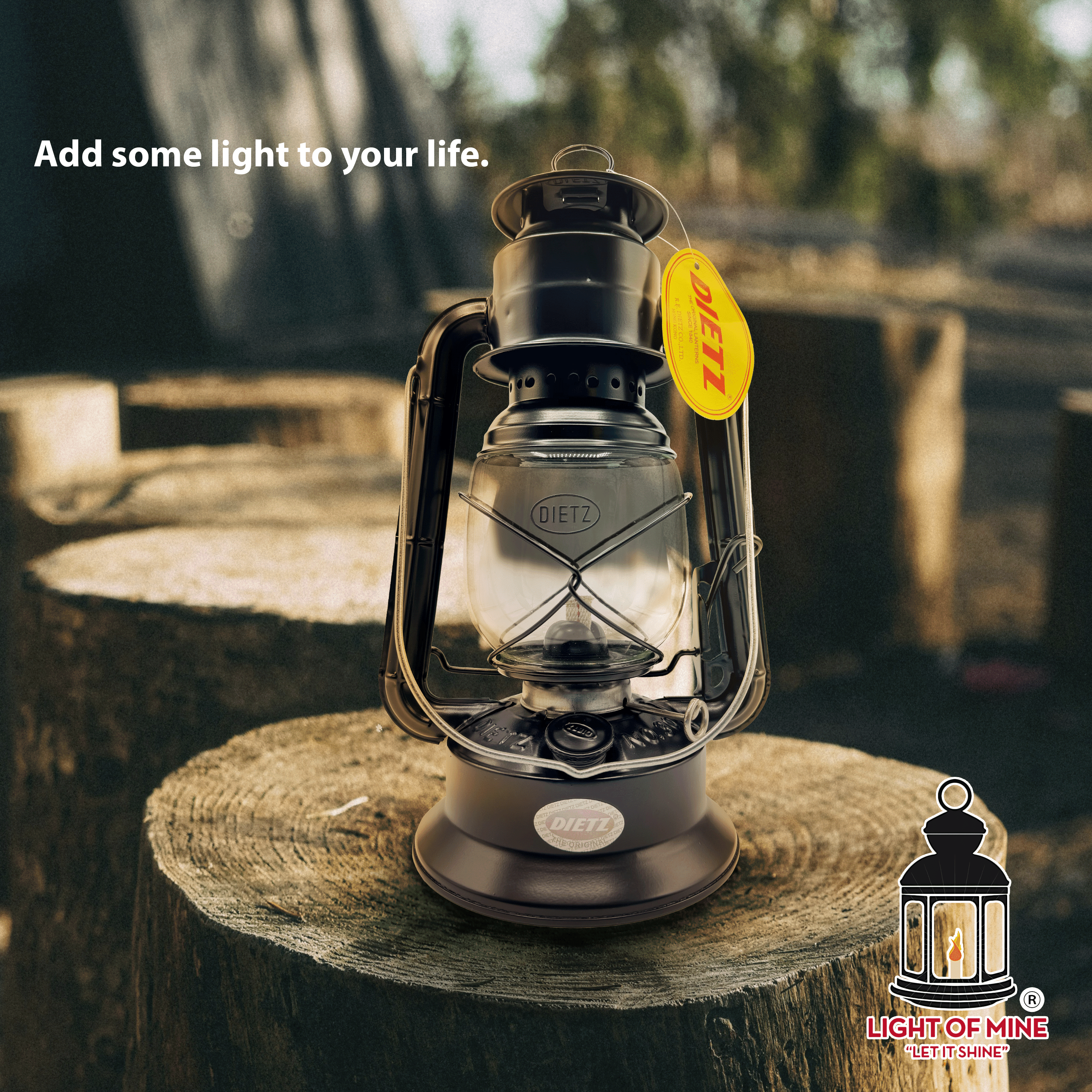 Light of Mine - Dietz #30 Little Wizard Black Oil Lantern Bundle Including 6-Pack of 100% Cotton 5/8" Replacement Wick Strips (#30, BLK)