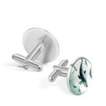 thumbnail image 3 of Whale Formal Attire Essential: Stainless Steel Men's Cufflinks Set for Suits and Dress Shirts, 3 of 6
