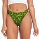 thumbnail image 1 of Fotbe Green Glitter Sparkle Tanga Sin Costuras para Mujer con Estampado – Panties Invisibles, Transpirables y Cómodos para Uso Diario-Large, 1 of 6