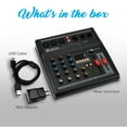thumbnail image 7 of Pyle PMX462 - 3-Channel Audio Mixer With USB Interface - Built-in FX Processor MP3 Player, XLR & 6.35 Jack Connectors, 7 of 7