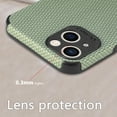 thumbnail image 3 of ELEHOLD for iPhone 14 Pro Slim Thin Case Fiber Pattern Full Body Protection Shockproof Anti-Fingerprint Anti-Scratch Protective Case 6.1 inch For iPhone 14 Pro,Green, 3 of 8