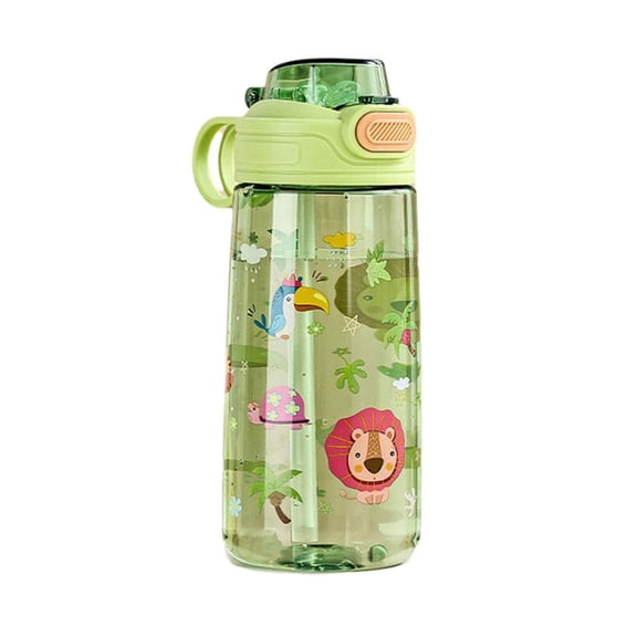 Pekkaxy Kids Plastic Straw Cup, 7.29 x 2.93 in, Leak-Proof Lid for Mess-Free Hydration, Perfect for School Lunches and Outdoor Play